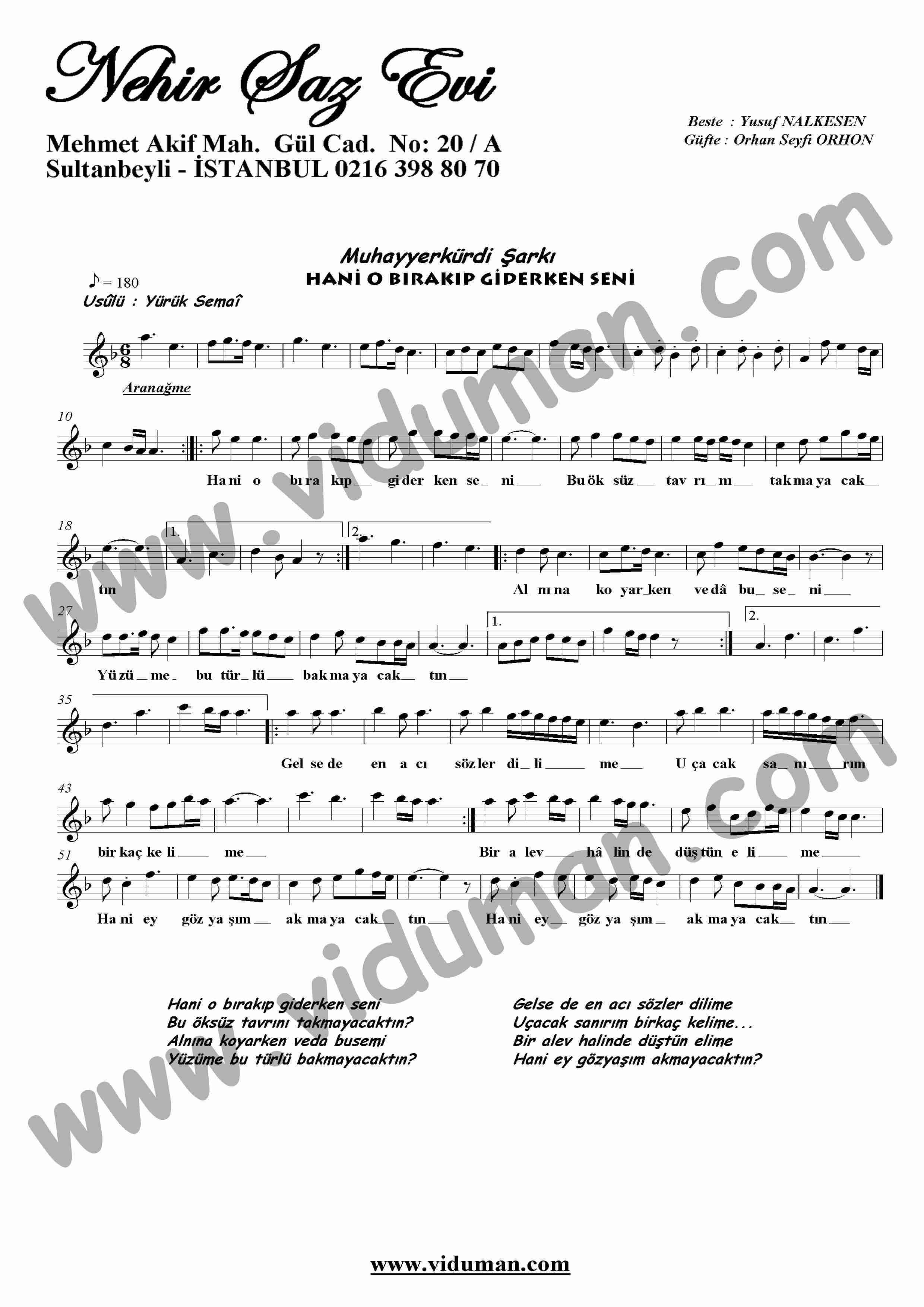 Hani O Birakip Giderken Seni