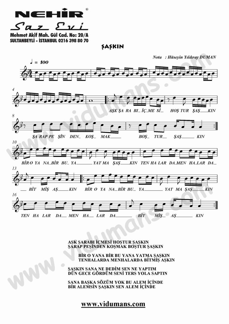 Saskin-Keman-Notalari