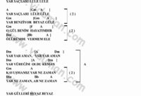 Yar Saçları Lüle Lüle – Ritim Gitar Akorları