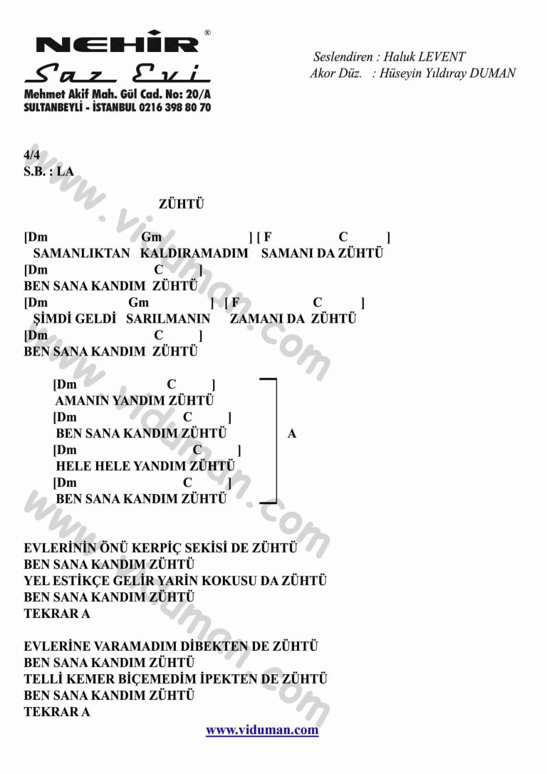 Zuhtu-Gitar-Ritim-Akorlari