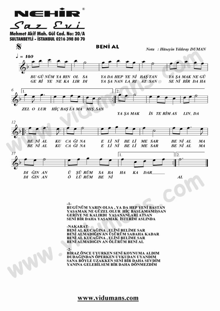 Beni Al-Keman-Notalari