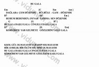 Bu Gala – Ritim Gitar Akorları