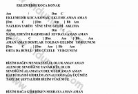 Eklemedir Koca Konak – Ritim Gitar Akorları