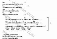 Estarabim – Ritim Gitar Akorları