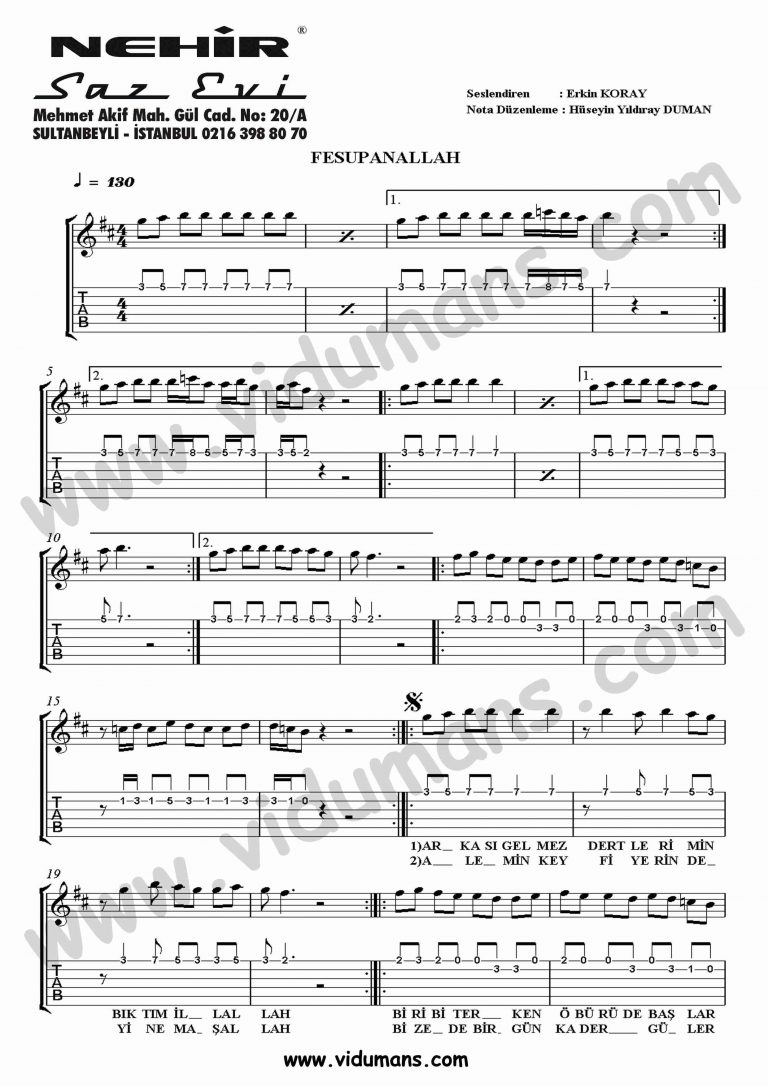 FesupanAllah_1-Gitar-Tab-Solo-Notalari