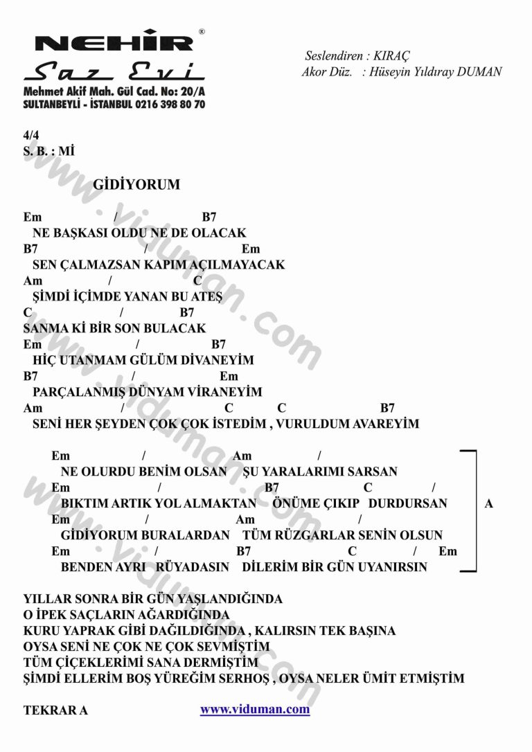 Gidiyorum-Gitar-Ritim-Akorlari
