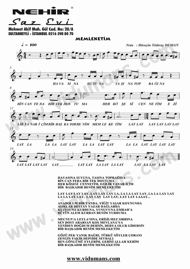 Memleketim-Keman-Notalari