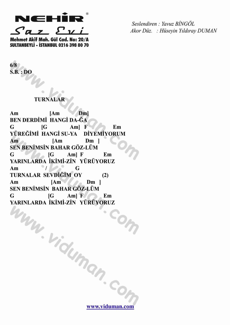 Turnalar-Gitar-Ritim-Akorlari