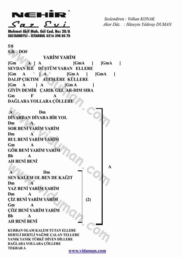 Yarim Yarim-Gitar-Ritim-Akorlari