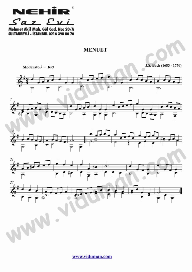32- Menuet (J.S. Bach)