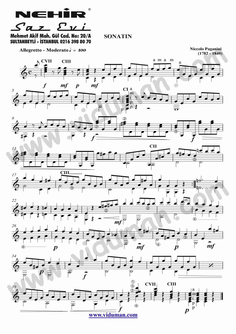 83- Sonatin (Niccolo Paganini)