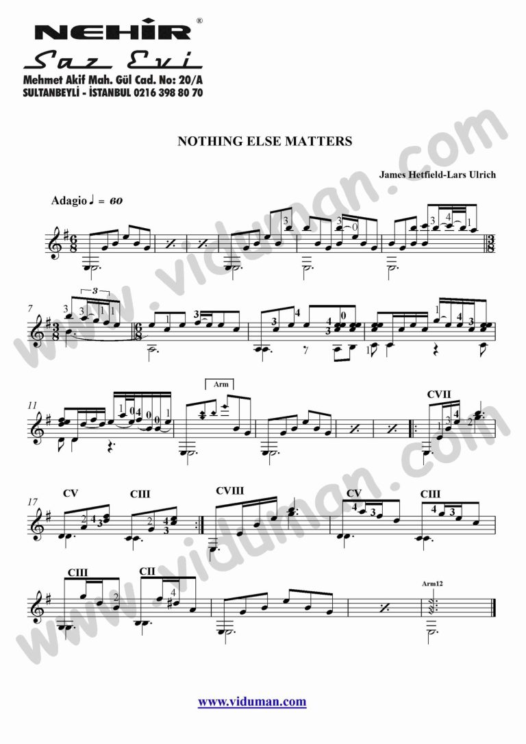 95- Nothing Else Matters (James Hetfield-Lars Ulrich)