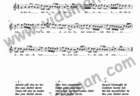 Aşkınla Çâk Olsa Bu Ten – Ney-İlahi Notaları