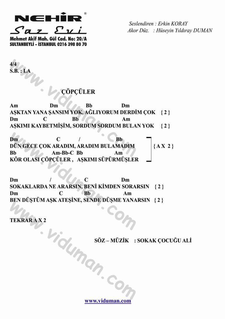 Copculer-Gitar-Ritim-Akorlari