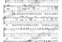 Düşler Sokağı – Gitar Tab-Solo Notaları