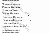 Hasretinle Yandı Gönlüm – Ritim Gitar Akorları