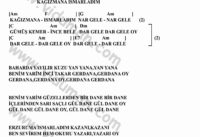 Kağızmana Ismarladım – Ritim Gitar Akorları