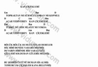 Kan Çiçekleri – Ritim Gitar Akorları