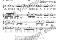 Burçak Tarlası – Bağlama-Saz Türkü Notaları