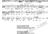 Elmayı Top Top Yapalım – Bağlama-Saz Türkü Notaları