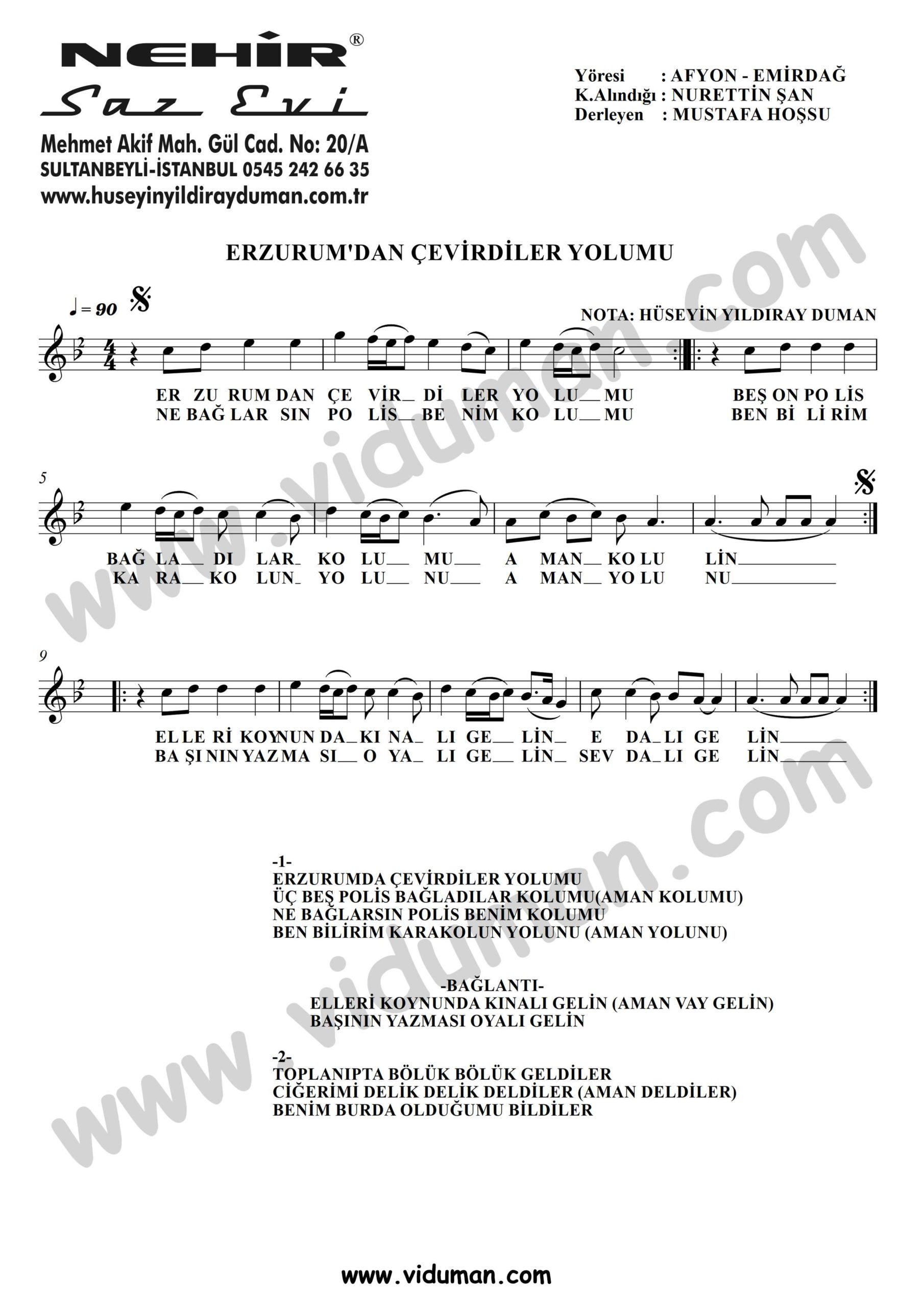 Erzurumdan Cevirdiler Yolumu