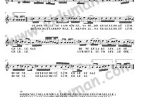 Gelelede Gülüm Gelele – Bağlama-Saz Türkü Notaları