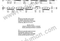 Gelin Ayşe – Bağlama-Saz Türkü Notaları