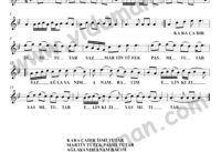 Kara Çadır İsmi Tutar – Bağlama-Saz Türkü Notaları