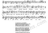 Yazımı Kışa Çevirdin – Bağlama-Saz Türkü Notaları