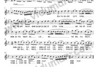 Yemen Türküsü (Havada Bulut Yok)- Bağlama-Saz Türkü Notaları