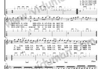 Amenna – Ahmet Kaya-Gitar Tab-Solo Notaları