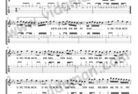 Unutamam Seni – Ahmet Kaya-Gitar Tab-Solo Notaları