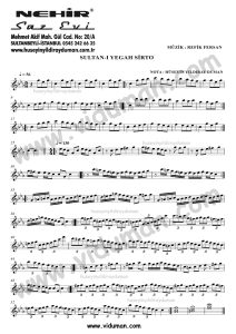 Sultani Yegah Sirto-Kisa Sap Baglama-Saz-Turku-Notalari