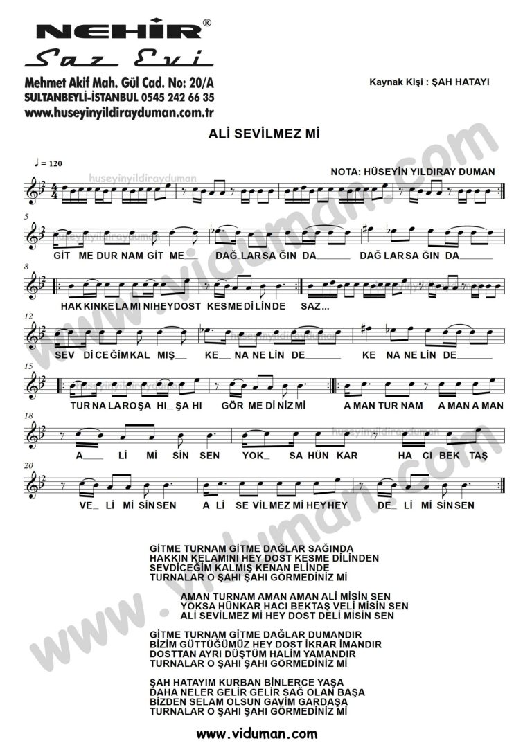 Ali Sevilmez mi-Baglama-Saz-Turku-Notalari