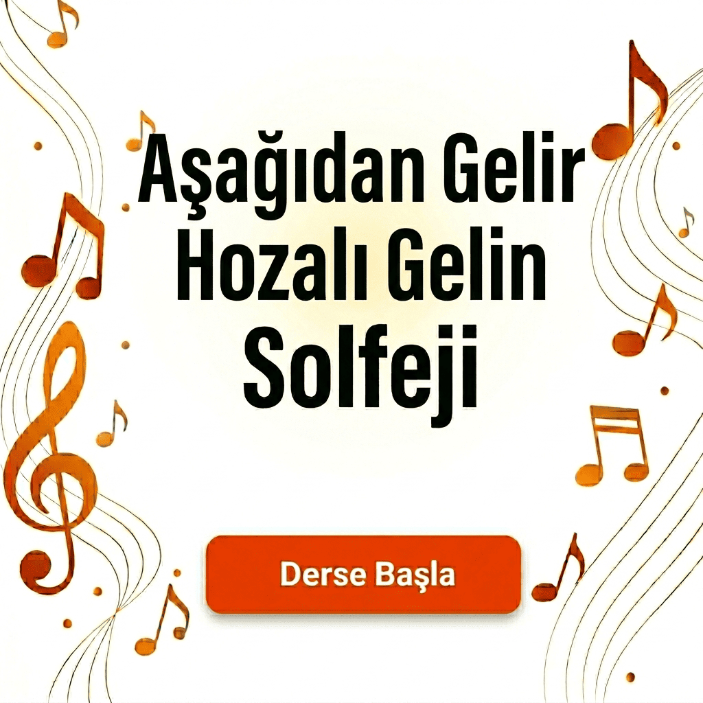 Aşağıdan Gelir Hozalı Gelin Solfeji - Derse Katıl